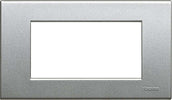 BTICINO---PLACCA-LIGHT-TECH-4-MODULI-GRIGIO-ARGENTO-NT4804TH