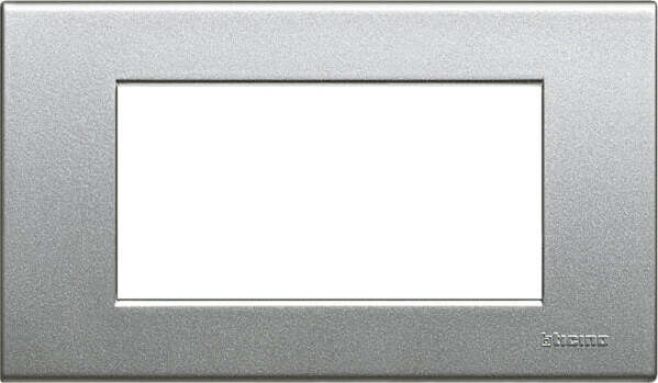 BTICINO---PLACCA-LIGHT-TECH-4-MODULI-GRIGIO-ARGENTO-NT4804TH