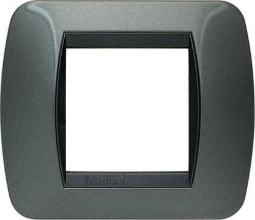 BTICINO---PLACCA-LIVING-2-MODULI-ANTRACITE-L4802AC
