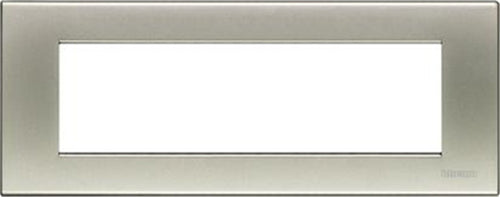 BTICINO---PLACCA-LIVING-7-MODULI-COLORE-TITANIO-CHIARO-N4807TA