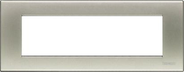 BTICINO---PLACCA-LIVING-7-MODULI-COLORE-TITANIO-CHIARO-N4807TA