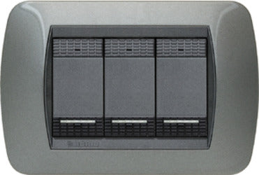 BTICINO---PLACCA-LIVINGLIGHT-3-MODULI-COLORE-ANTRACITE-L4803AC