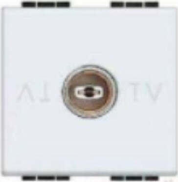 BTICINO---PRESA-TV-DERIVATA---2-MODULI-FEMMINA---COLORE-BIANCO