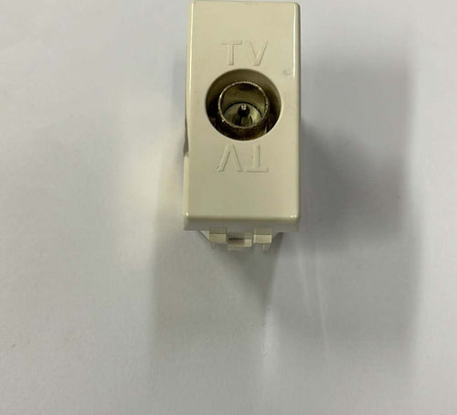 BTICINO---PRESA-TV-LUNA-DERIVATA-CON-CONDENSATORE-CONNETTORE-MASCHIO-BIANCO***