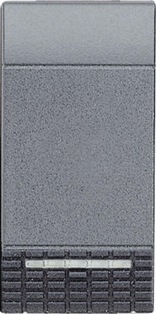 BTICINO---PULSANTE-UNIPOLARE-NC,-1-MODULO-10A-ANTRACITE