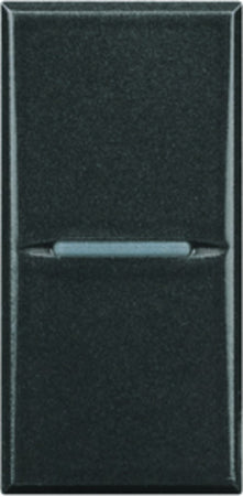 BTICINO-AXOLUTE---INTERRUTTORE-1P-16AX-250Vac-ASSIALE-COLORE-ANTRACITE-ART.-HS4004