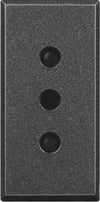 BTICINO-AXOLUTE-PRESA-2P+T-10A-250V-ANTRACITE-HS4113
