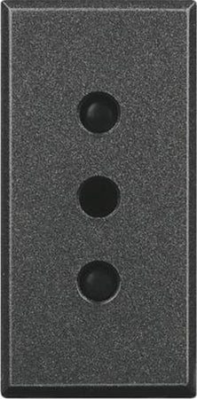 BTICINO-AXOLUTE-PRESA-2P+T-10A-250V-ANTRACITE-HS4113
