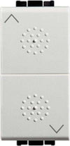 BTICINO-LIGHT---DUE-PULSANTI-INTERBLOCCANTI-10A-250V---COLORE-BIANCO