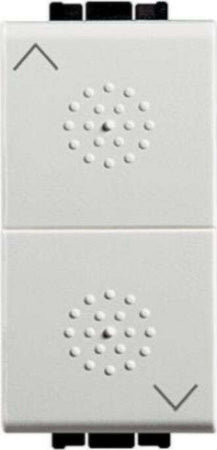 BTICINO-LIGHT---DUE-PULSANTI-INTERBLOCCANTI-10A-250V---COLORE-BIANCO