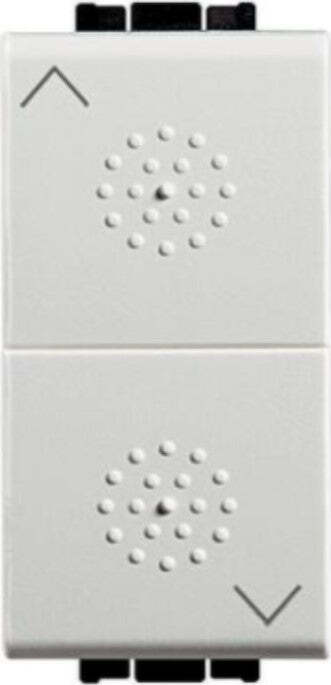 BTICINO-LIGHT---DUE-PULSANTI-INTERBLOCCANTI-10A-250V---COLORE-BIANCO