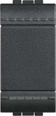 BTICINO-LIVING---DEVIATORE-1-POLO-16-AX-250-Vac---COLORE-ANTRACITE