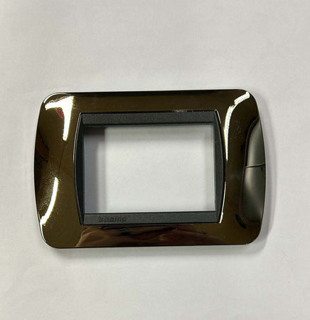 BTICINO-LIVING---PLACCA-3-MODULI---COLORE-NIKEL-NERO-L4803NN-***
