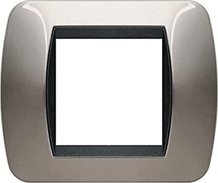 BTICINO-LIVING-INT---PLACCA-2-MODULI-NICHEL-NERO-L4802NN