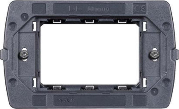 BTICINO-LIVINGLIGHT---SUPPORTO-PER-PLACCHE-3-MODULI---FISSAGGIO-CON-VITI