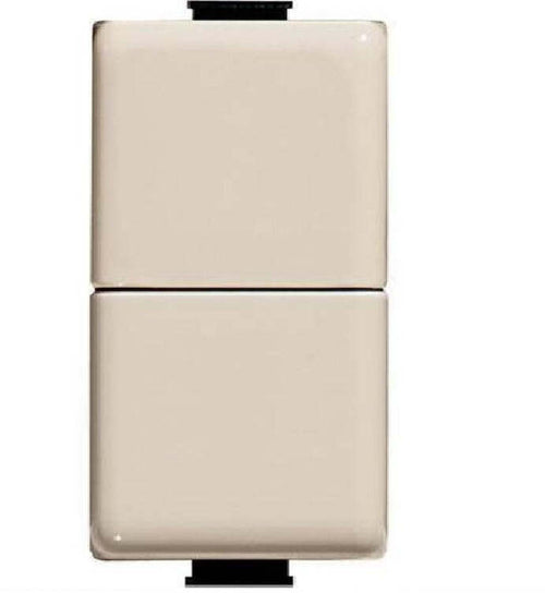 BTICINO-MAGIC---DOPPIO-PULSANTE-NO-10A-250V---1-POLO---COLORE-AVORIO