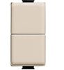 BTICINO-MAGIC---DOPPIO-PULSANTE-NO-10A-250V---1-POLO---COLORE-AVORIO