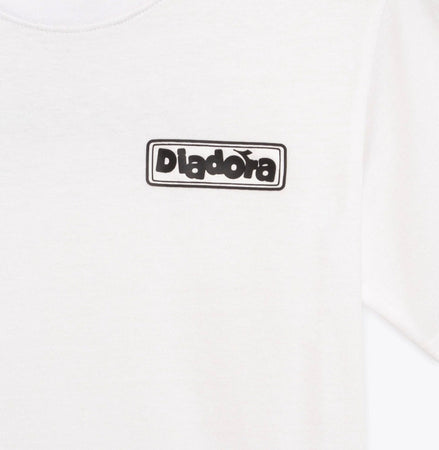 T-shirt Diadora Bambino Bianca con Logo - Collezione PE2026