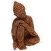 Statua decorativa in resina Buddha dormiente per veranda e giardino h 37,5 cm