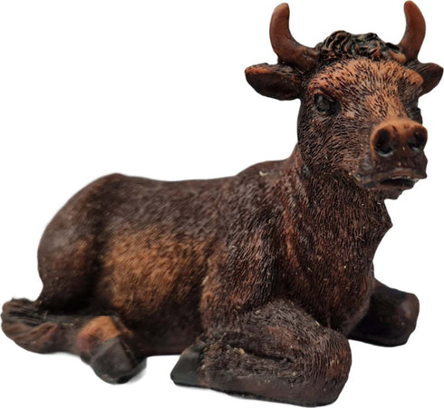 Bue seduto animale in poliresina dipinto a mano per presepe 10 cm Casa e cucina/Decorazioni per interni/Addobbi e decorazioni per ricorrenze/Decorazioni natalizie/Presepi/Statuine e fondali per il presepe MagiediNatale.it - Altamura, Commerciovirtuoso.it