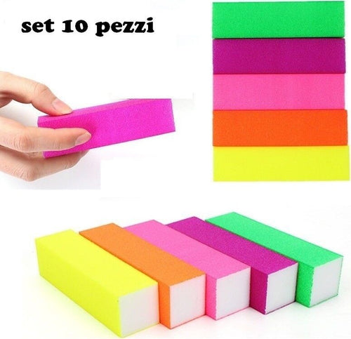 10 Pezzi Buffer Fluorescente Mattoncino Lima Unghie Ricostruzione Nails Salute e Bellezza > Manicure e Pedicure > Nail Art Trade Shop italia - Napoli, Commerciovirtuoso.it