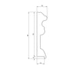***STOCK*** SET da 2 cornici Bianche in polimeri preassemblate incluso pannello in cartongesso 40X55cm CAD. - Eternal Parquet