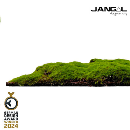 JANGAL Pannelli acustici Modulabili in FLORA sintetica ULTRAREALISTICA 52x52cm mod. FOREST GREEN BULK - Eternal Parquet
