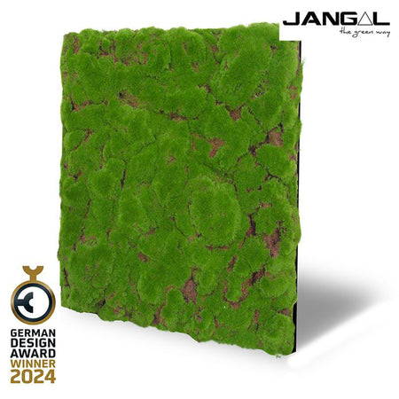 JANGAL Pannelli acustici Modulabili in FLORA sintetica ULTRAREALISTICA 52x52cm mod. FOREST GREEN BULK - Eternal Parquet