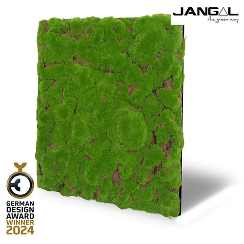 JANGAL Pannelli acustici Modulabili in FLORA sintetica ULTRAREALISTICA 52x52cm mod. FOREST GREEN BULK - Eternal Parquet