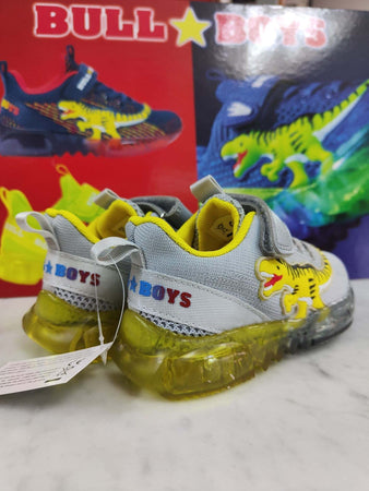 Bull Boys Sneakers Bambino Dinosauro Suola Luminosa Antiscivolo Scarpe Da Ginnastica Lacci E Strappo Dinosauro in Rilievo Con Luci Moda/Bambini e ragazzi/Scarpe/Sneaker e scarpe sportive/Sneaker casual D'Avanzo Clazature - Nola, Commerciovirtuoso.it