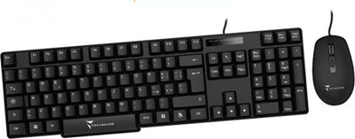 Bundle Kit Tastiera e Mouse USB con filo PC KIT ITA ufficio casa lavoro VLT SLOT - TM-KB828+M102
