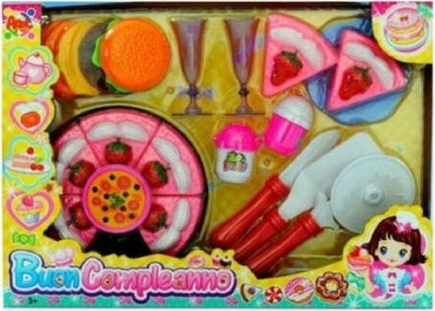 Buon-Compleanno-Set-Party-Torta-Con-Accessori-Festa-Giocattolo-Gioco-Bambina