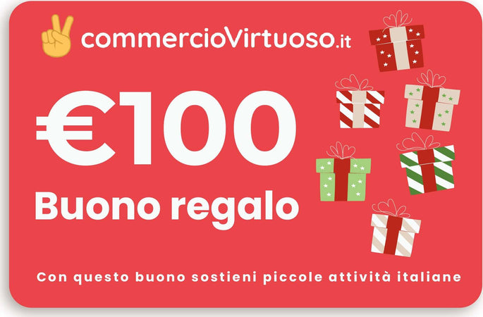 Buono Regalo CommercioVirtuoso.it Natale GirftCard 100% Negozi Italiani Buoni regalo/Buoni regalo Commercio Virtuoso, Commerciovirtuoso.it