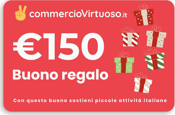 Buono Regalo CommercioVirtuoso.it Natale GirftCard 100% Negozi Italiani Buoni regalo/Buoni regalo Commercio Virtuoso, Commerciovirtuoso.it