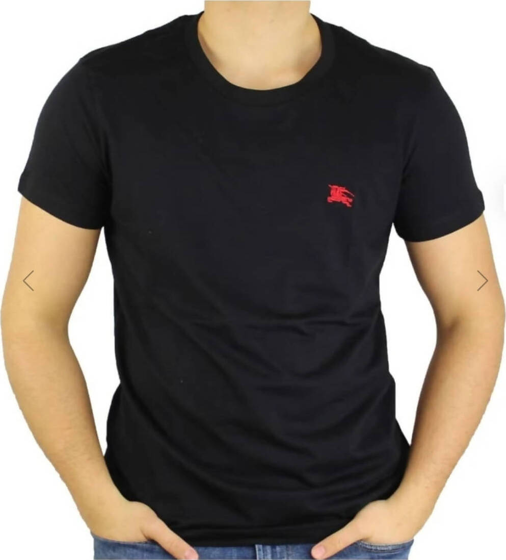 Burberry T shirt Uomo 100 Cotone Burberry London Maglia Maniche Corte Girocollo Con Logo Maglietta Mezza Manica