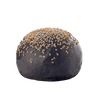 Panino Black Burger Bun Carbone e Semi di Sesamo 75G