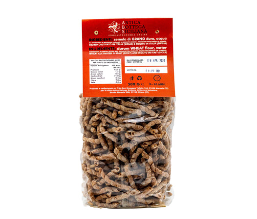 BUSIATA TRAPANESE CORTA CON FARINE DI TUMMINIA 100% INTEGRALE GR 500