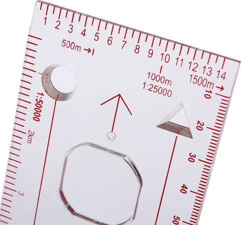 Bussola Ingrandimento Righello Scala Da Cartografia Orientamento Nautica Camping Sport e tempo libero/Attività ricreative all'aperto/Sport acquatici/Nautica/Bussole Trade Shop italia - Napoli, Commerciovirtuoso.it