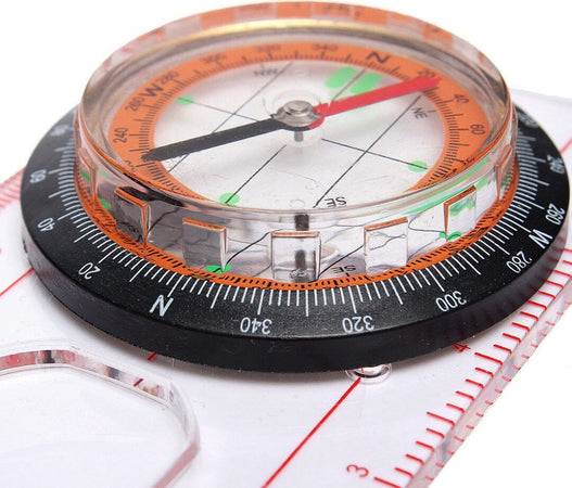 Bussola Ingrandimento Righello Scala Da Cartografia Orientamento Nautica Camping Sport e tempo libero/Attività ricreative all'aperto/Sport acquatici/Nautica/Bussole Trade Shop italia - Napoli, Commerciovirtuoso.it