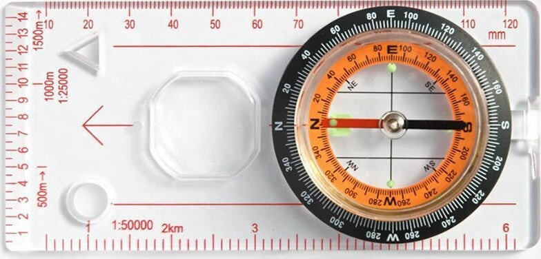 Bussola Ingrandimento Righello Scala Da Cartografia Orientamento Nautica Camping Sport e tempo libero/Attività ricreative all'aperto/Sport acquatici/Nautica/Bussole Trade Shop italia - Napoli, Commerciovirtuoso.it