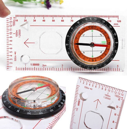 Bussola-Ingrandimento-Righello-Scala-Da-Cartografia-Orientamento-Nautica-Camping