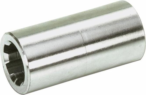 Bussola scanalata Ø 28mm con profilo interno 13x16x3,5mm con 6 scanalature e lunghezza 40mm