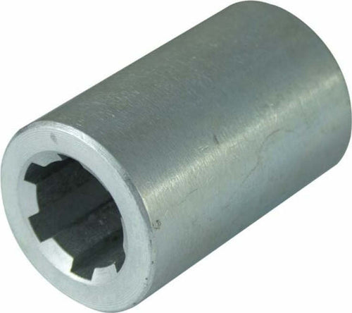 Bussola scanalata Ø 38mm con profilo interno 21x25x5mm e lunghezza 60mm