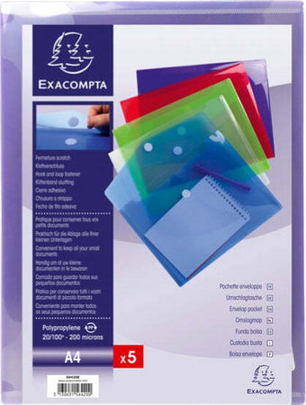 Busta a tasca con chiusura in velcro - PPL - 24x32 cm - colori assortiti - Exacompta [multipack] 5 pezzi Commercio Industria e Scienza/Forniture per imballaggio e spedizione/Scatole buste e tubi per spedizione/Buste per spedizione/Buste trasparenti Eurocartuccia - Pavullo, Commerciovirtuoso.it