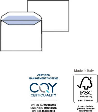 Busta bianca senza finestra - serie Leyla - 114 x 162 mm - 70 gr - Pigna - conf. 500 pezzi Commercio Industria e Scienza/Forniture per imballaggio e spedizione/Scatole buste e tubi per spedizione/Buste per spedizione/Buste commerciali Eurocartuccia - Pavullo, Commerciovirtuoso.it