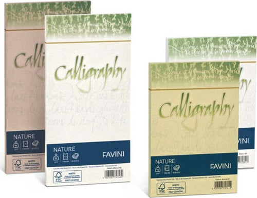 Busta Calligraphy Nature - 110 x 220 mm - 120 gr - verde oliva - Favini - conf. 25 pezzi Cancelleria e prodotti per ufficio/Carta blocchi e quaderni/Carta/Carta da lettere Eurocartuccia - Pavullo, Commerciovirtuoso.it