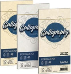 Busta Calligraphy Pergamena - 110 x 220 mm - 90 gr - naturale 06 - Favini - conf. 25 pezzi Cancelleria e prodotti per ufficio/Carta blocchi e quaderni/Carta/Carta da lettere Eurocartuccia - Pavullo, Commerciovirtuoso.it