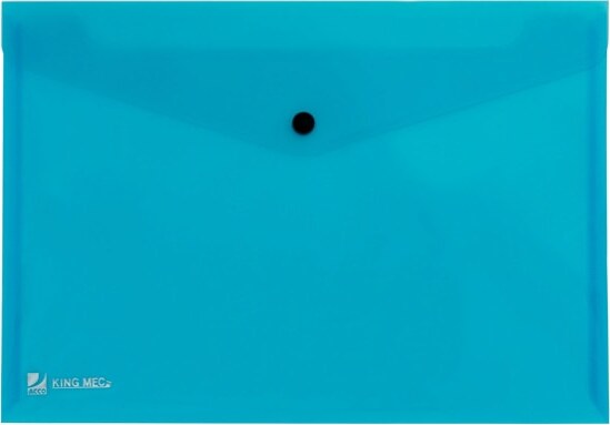 Busta con bottone Pull - 21x29 7 cm - azzurro - King Mec [multipack] 5 pezzi Cancelleria e prodotti per ufficio/Archivio ufficio e accessori per scrivania/Archivio ufficio/Cartelle/Cartelle portadocumenti Eurocartuccia - Pavullo, Commerciovirtuoso.it