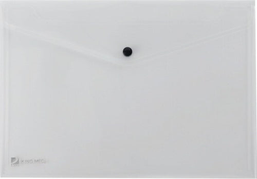 Busta con bottone Pull - 21x29 7 cm - trasparente - King Mec [multipack] 5 pezzi Cancelleria e prodotti per ufficio/Archivio ufficio e accessori per scrivania/Archivio ufficio/Cartelle/Cartelle portadocumenti Eurocartuccia - Pavullo, Commerciovirtuoso.it