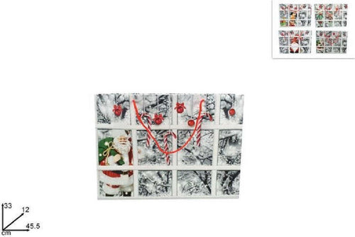 Busta Da Regalo Stampa Finestra Con Paesaggio Innevato Manici Rossi 45,5x33x12cm Casa, arredamento e bricolage > Prodotti per Feste > Prodotti Natalizi Trade Shop italia - Napoli, Commerciovirtuoso.it